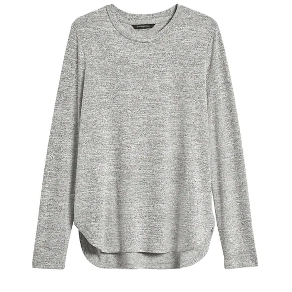 Banana Republic Luxespun Curved Hem T-Shirt NWT